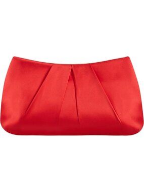 〽️Women's Red Pearl Bride Luxury Wedding Prom Formal Evening Clutch Purse Bag